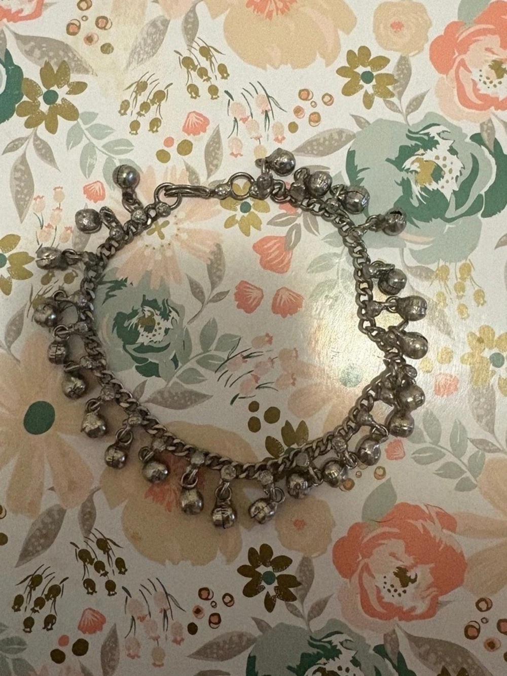 Vintage Silver Charm Bracelet/anklet